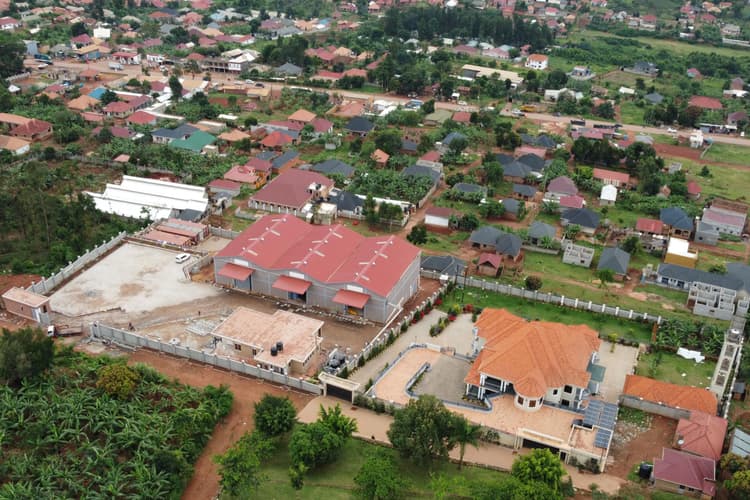 Farm Truck warehouse aerial infrastructure